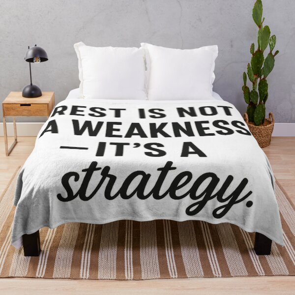 Item preview, Rest Is Not A Weakness It's A Strategy | Motivational Typography Quote designed and sold by QCena.