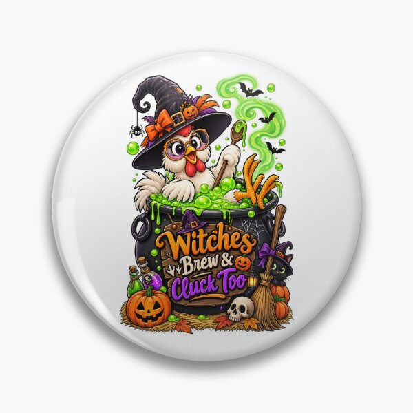 Item preview, Witch Chicken Witches Brew Halloween – Funny Cluck designed and sold by Ayden World.