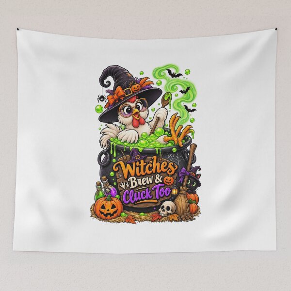 Item preview, Witch Chicken Witches Brew Halloween – Funny Cluck designed and sold by Ayden World.