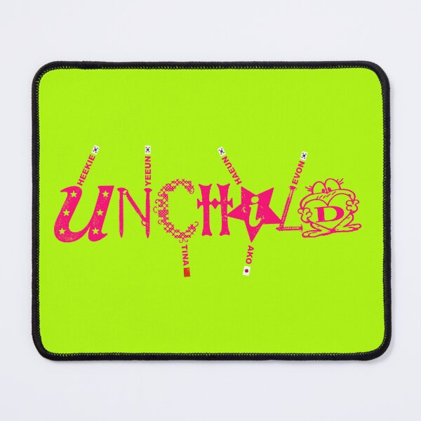 Item preview, Unchild Logo Pink Members Names and Flags KPop designed and sold by FROGVOLT.