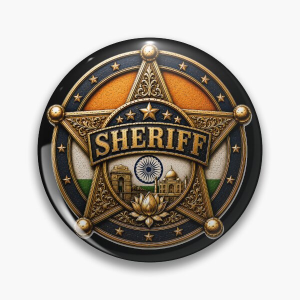 Item preview, India Sheriff Star Badge designed and sold by reanacreations.