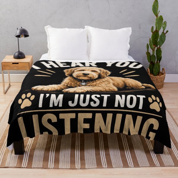 Item preview, I Hear You, I'm Just not Listening Funny Dog Meme designed and sold by WemmaW.