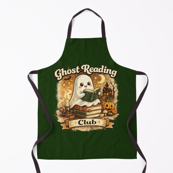 Item preview, Ghost Reading Club Cute Book Lover Halloween Design designed and sold by mocci10.
