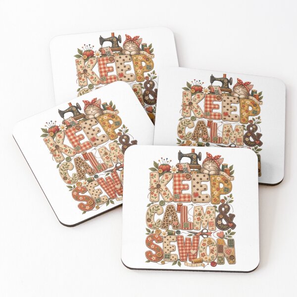 Item preview, Keep Calm & Sew On – Sewing Lover, Quilter & Seamstress Gift designed and sold by EverStitchStudio ★★★★★.