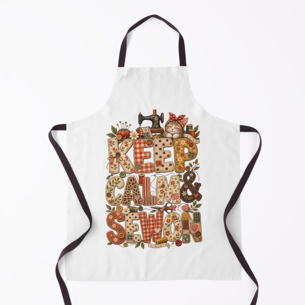 Item preview, Keep Calm & Sew On – Sewing Lover, Quilter & Seamstress Gift designed and sold by EverStitchStudio ★★★★★.