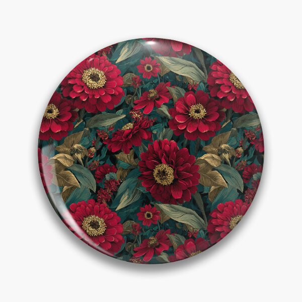 Item preview, Bold Zinnia Texture  - Retro Flower Floral - Retirement Gifts For Grandpa designed and sold by RoyalStarsPatts.
