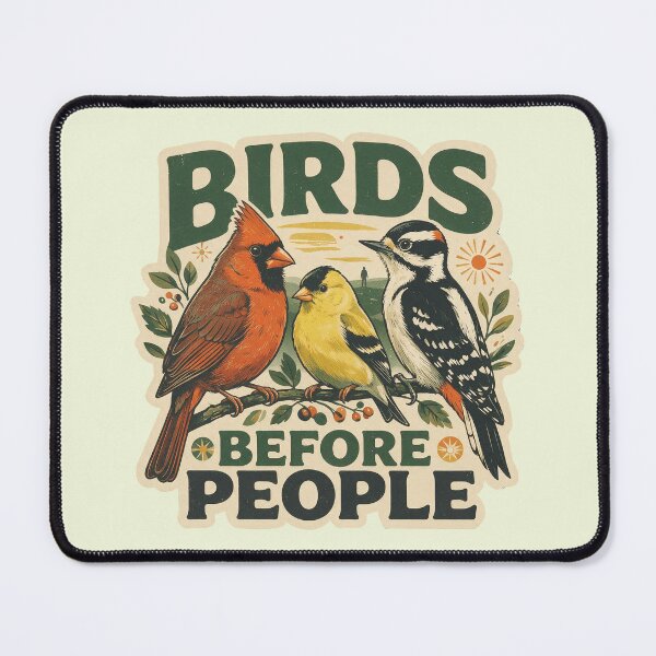 Item preview, Birds Before People Funny Introvert Birdwatcher Design designed and sold by limos.