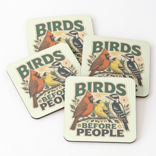 Item preview, Birds Before People Funny Introvert Birdwatcher Design designed and sold by limos.
