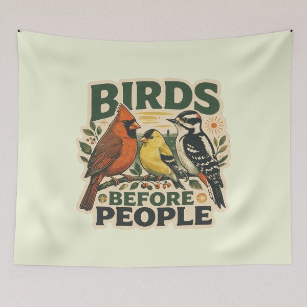 Item preview, Birds Before People Funny Introvert Birdwatcher Design designed and sold by limos.