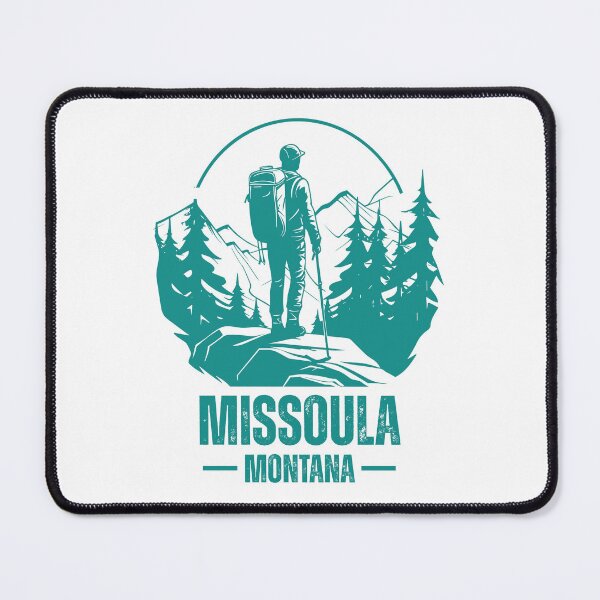 Item preview, Missoula Montana Hiking Mountain Adventure Outdoor designed and sold by good vibes clothing.