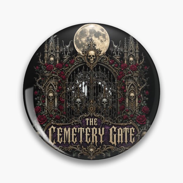 Item preview, HALLOWEEN Cemetery Gate – Gothic Graveyard Sticker designed and sold by ElKesslassy  Daniel.
