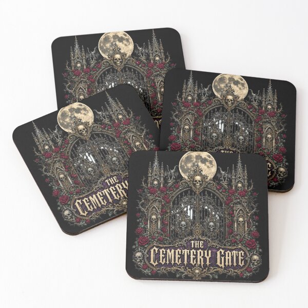 Item preview, HALLOWEEN Cemetery Gate – Gothic Graveyard Sticker designed and sold by ElKesslassy  Daniel.