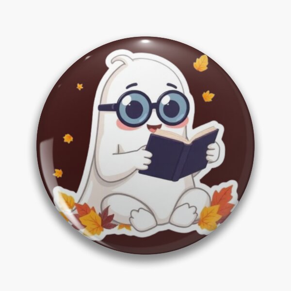 Item preview, Cute Reading Ghost Autumn Bookworm designed and sold by Akira Design Store.