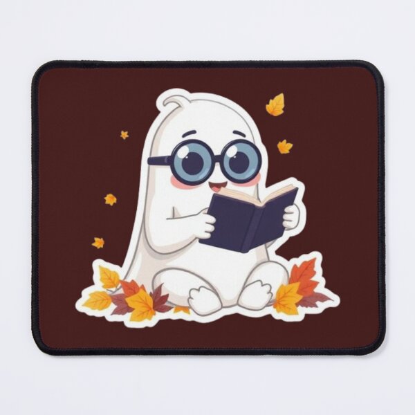Item preview, Cute Reading Ghost Autumn Bookworm designed and sold by Akira Design Store.