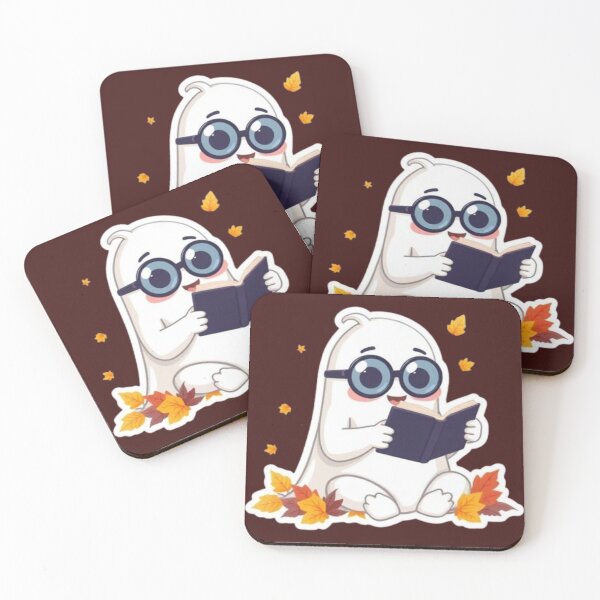Item preview, Cute Reading Ghost Autumn Bookworm designed and sold by Akira Design Store.