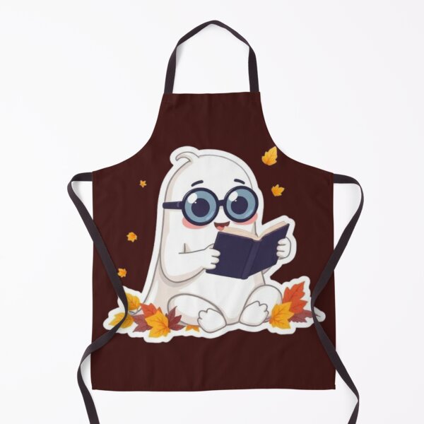Item preview, Cute Reading Ghost Autumn Bookworm designed and sold by Akira Design Store.