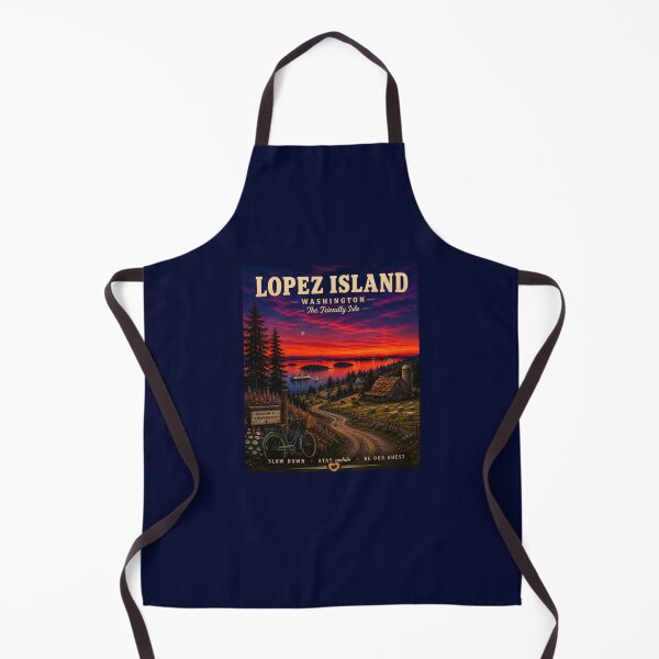 Item preview, Lopez Island Washington Vintage Travel Poster Friendly Isle designed and sold by Swanny's Custom T-shirt and Gift Designs.