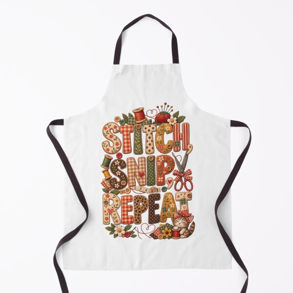 Item preview, Stitch Snip Repeat – Funny Sewing Quote for Sewists & Quilters designed and sold by EverStitchStudio ★★★★★.