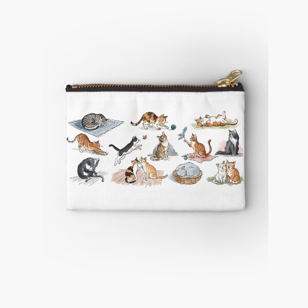 Item preview, Set of 12 cats watercolor drawing  designed and sold by NataliRubchik.