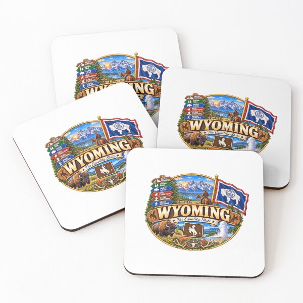 Item preview, Wyoming Equality State Vintage Western Travel Design designed and sold by Awarrie.