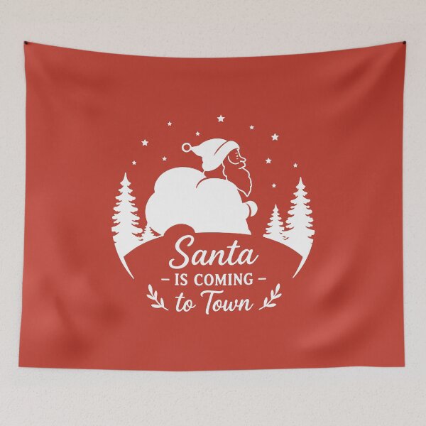 Item preview, Santa Claus Is Coming to Town – Festive Holiday Art designed and sold by Tklezardesigns.