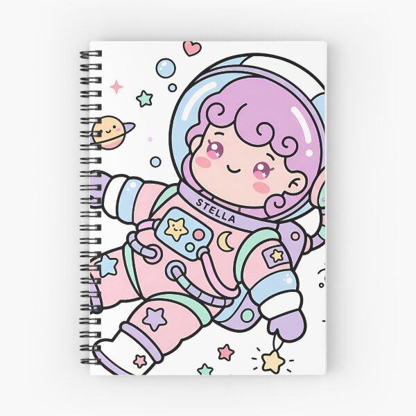 Item preview, Stella the Astronaut Floating in Space - Kawaii Chibi designed and sold by fuhadislam.