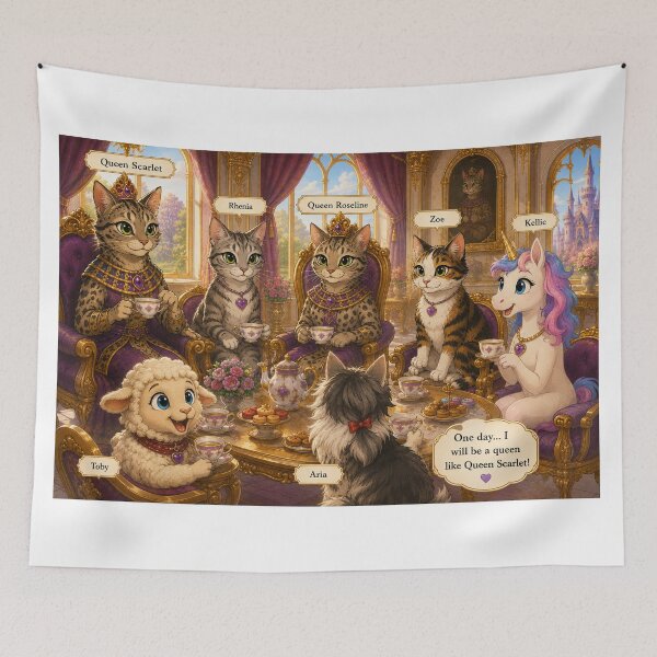 Item preview, Royal Tea Party - Kingdom of Cats Gathering designed and sold by shopevermint.