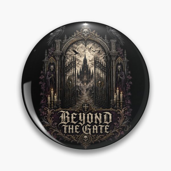 Item preview, HALLOWEEN Beyond the Gate – Dark Cemetery Gothic Sticker designed and sold by ElKesslassy  Daniel.