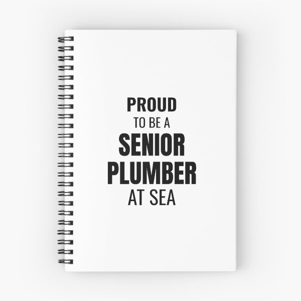 Item preview, Proud to be a Senior Plumber at Sea (Black) designed and sold by ShipCrewNation.