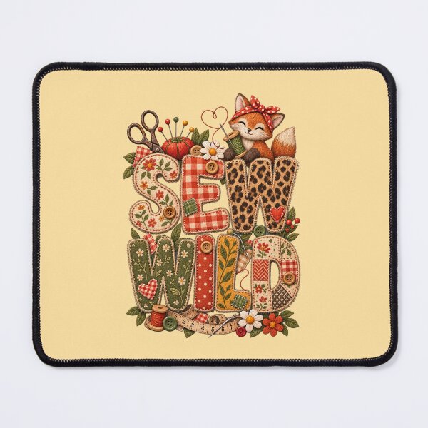 Item preview, Sew Wild – Funny Sewing Quote for Sewists, Quilters & Crafters designed and sold by EverStitchStudio ★★★★★.