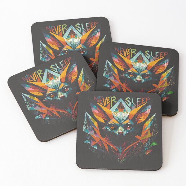 Item preview, Geometric Bat Never Sleep: Abstract Cyber Grunge Illustration designed and sold by Shyla Marsare.