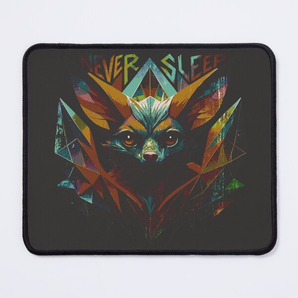 Item preview, Geometric Bat Never Sleep: Abstract Cyber Grunge Illustration designed and sold by Shyla Marsare.