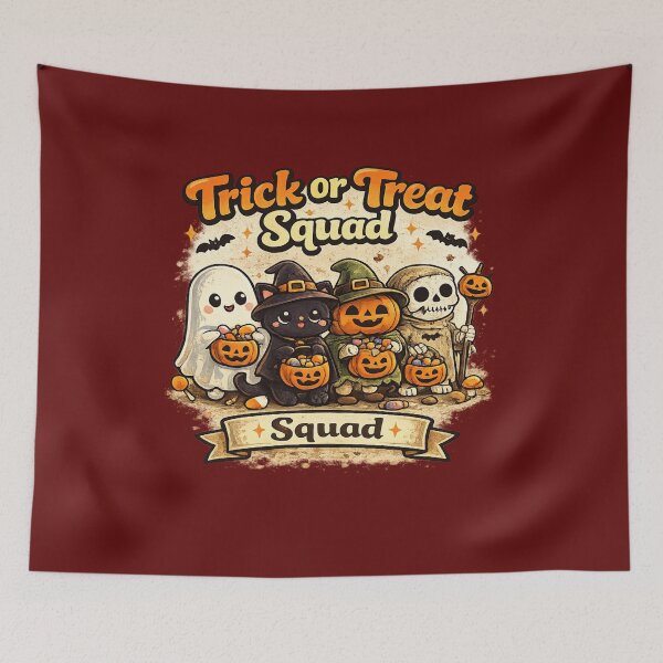 Item preview, Trick or Treat Squad Cute Retro Halloween Costume Party Design designed and sold by mocci10.