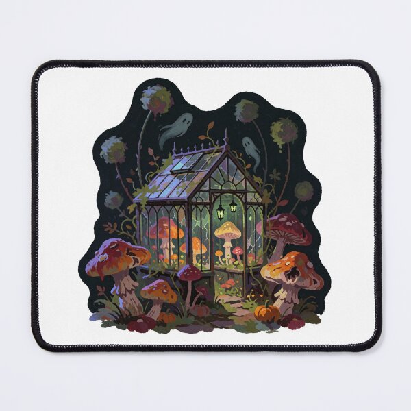 Item preview, Enchanted Mushroom Cottage – Magical Forest Cottagecore Sticker designed and sold by AillustriaAK.