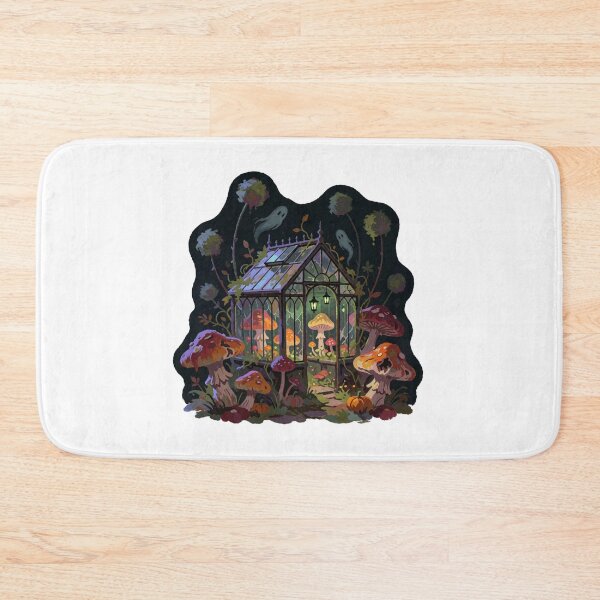 Item preview, Enchanted Mushroom Cottage – Magical Forest Cottagecore Sticker designed and sold by AillustriaAK.