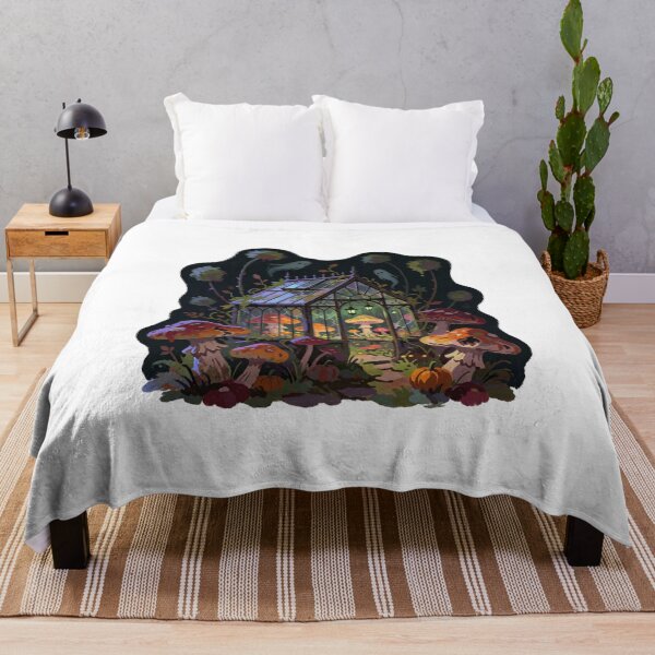 Item preview, Enchanted Mushroom Cottage – Magical Forest Cottagecore Sticker designed and sold by AillustriaAK.