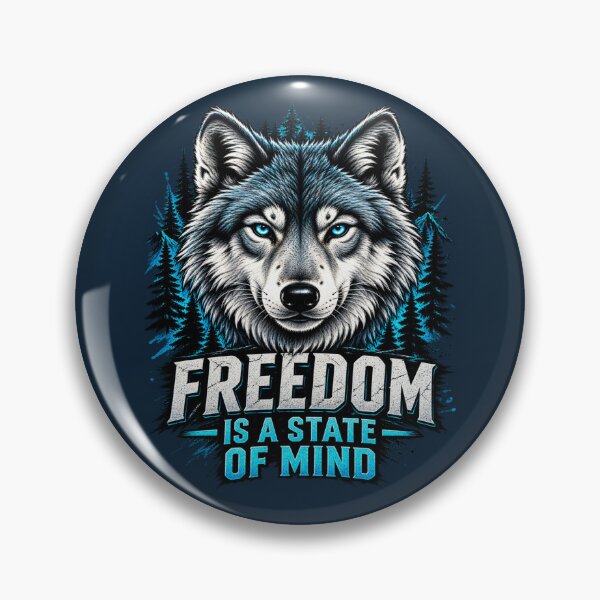 Item preview, Freedom Is a State of Mind Wolf | Wilderness Spirit designed and sold by FABIOLA1970.