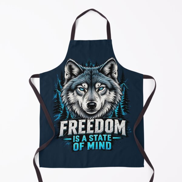 Item preview, Freedom Is a State of Mind Wolf | Wilderness Spirit designed and sold by FABIOLA1970.