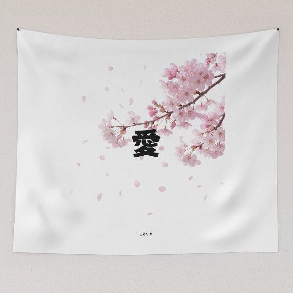 Item preview, Ai - Love | Sakura Cherry Blossom | Japanese Design designed and sold by JapanMemoir.