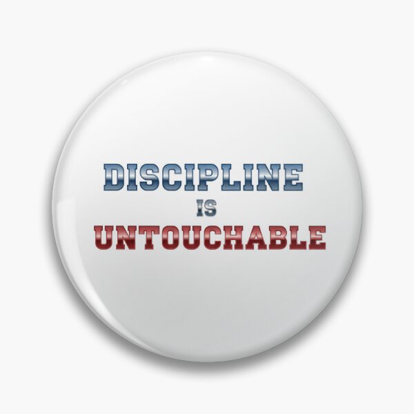 Item preview, Powerful Discipline is Untouchable - Metallic Quote Art" designed and sold by Dzblack.