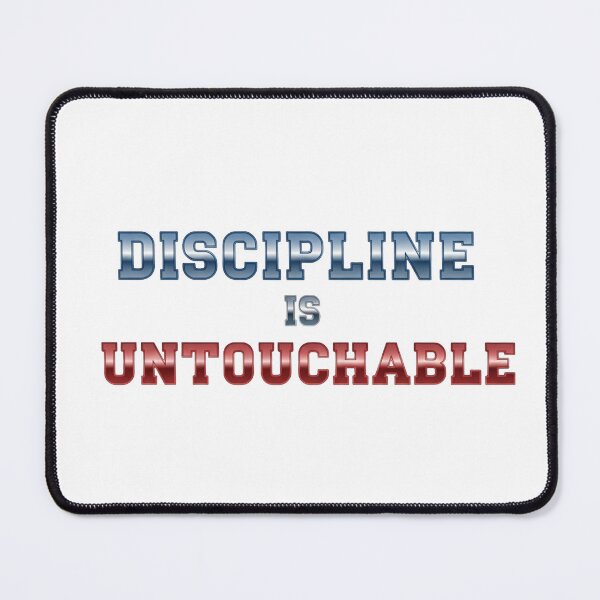 Item preview, Powerful Discipline is Untouchable - Metallic Quote Art" designed and sold by Dzblack.