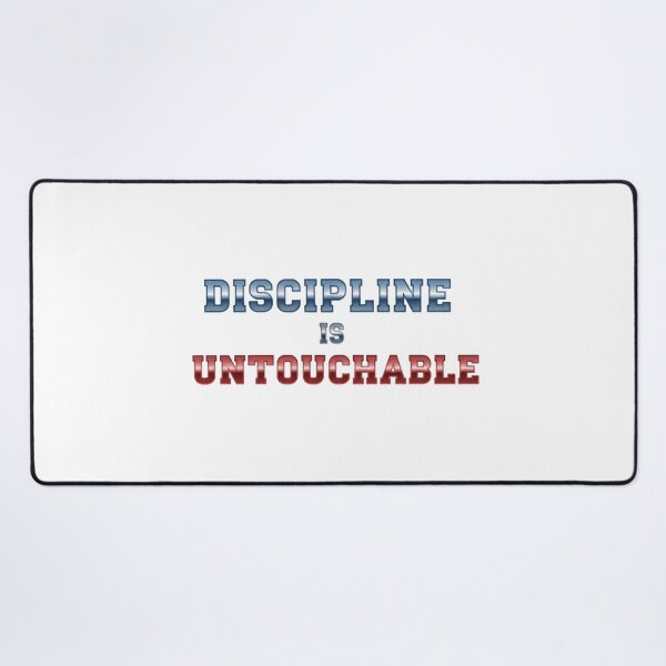Item preview, Powerful Discipline is Untouchable - Metallic Quote Art" designed and sold by Dzblack.