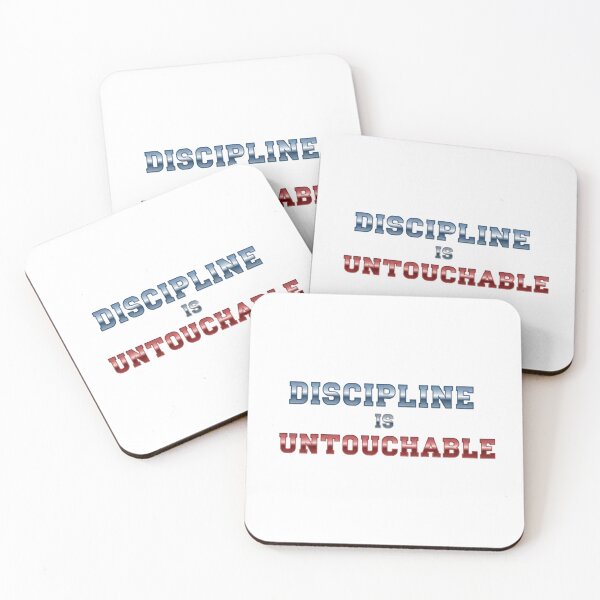 Item preview, Powerful Discipline is Untouchable - Metallic Quote Art" designed and sold by Dzblack.