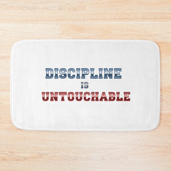Item preview, Powerful Discipline is Untouchable - Metallic Quote Art" designed and sold by Dzblack.