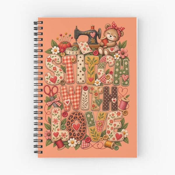 Item preview, Stitch With Love – Sewing Quote for Sewists, Quilters & Craft Lovers designed and sold by EverStitchStudio ★★★★★.