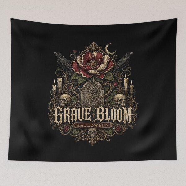 Item preview, HALLOWEEN Grave Bloom – Gothic Cemetery Flower  designed and sold by ElKesslassy  Daniel.