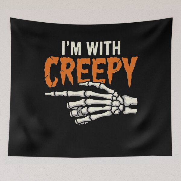 Item preview, I'm with Creepy Funny Matching Halloween Costume  designed and sold by clothesy7.