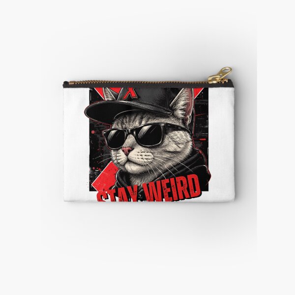 Item preview, Cool Cat Stay Weird Streetwear Sunglasses Hat designed and sold by WelLarsDigitals.