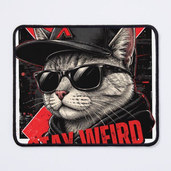 Item preview, Cool Cat Stay Weird Streetwear Sunglasses Hat designed and sold by WelLarsDigitals.