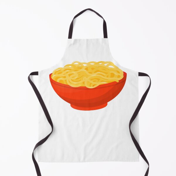 Item preview, Simple Noodles in Red Bowl – Asian Noodle Lover Food Cutout designed and sold by EmeraldeaArt.
